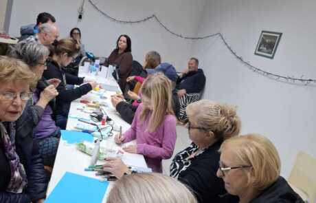 Izdelovanje voščilnic - Grosupeljska podružnica