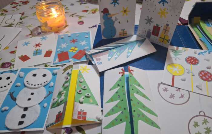 Izdelovanje voščilnic - Grosupeljska podružnica